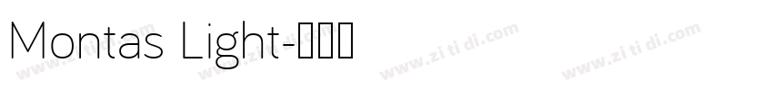 Montas Light字体转换
